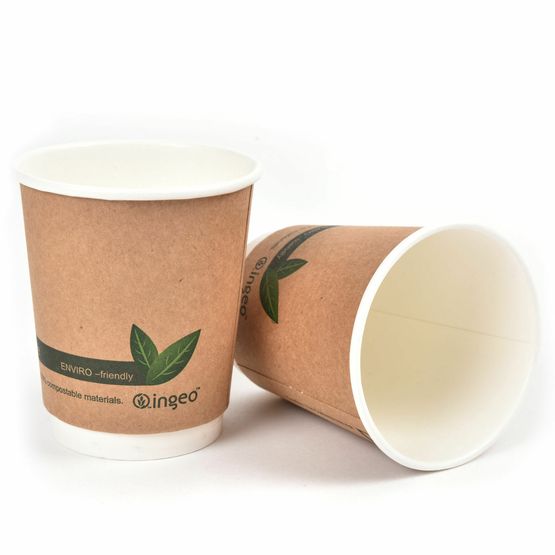 8oz Double Wall Brown Kraft Cup