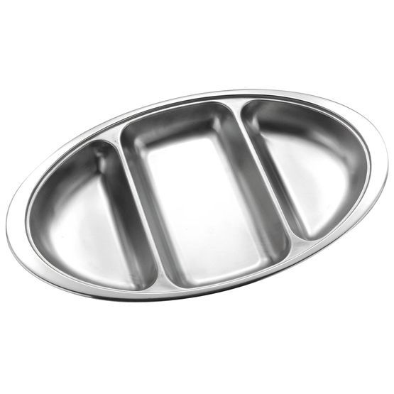 Vegetable Dish 34.8x21x 4cm 14in 3 Div