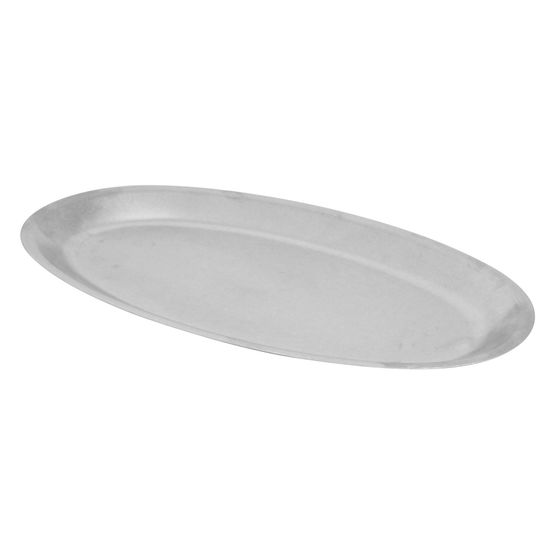Vintage Steel Oval Shaped Plate 19cm X 29cm