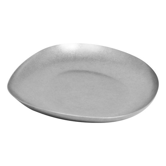 Vintage Steel Square Conical Plate 22cm X 19cm X 2.7cm