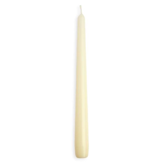 Bolsius Tapered Candle Ivory 10"