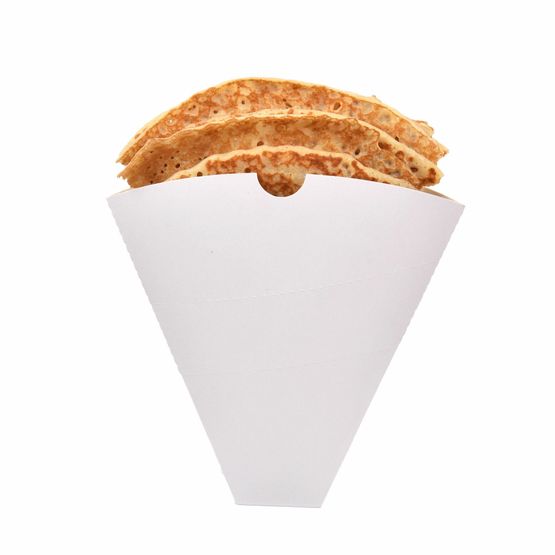 Crepe Cone White 155mm