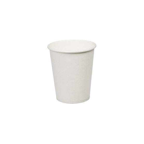 8oz White Single Wall Cup