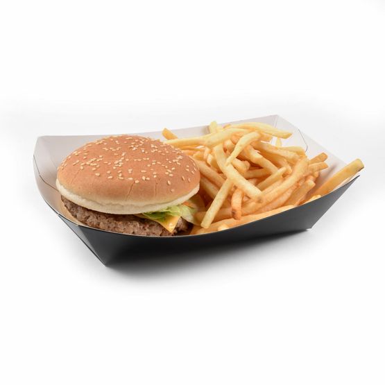 go-pak Black Large Meal Tray