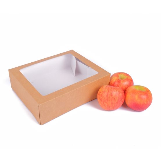 Small Tray Bake Or Buffet Box Kraft 20 x 16.5 x 6cm Small