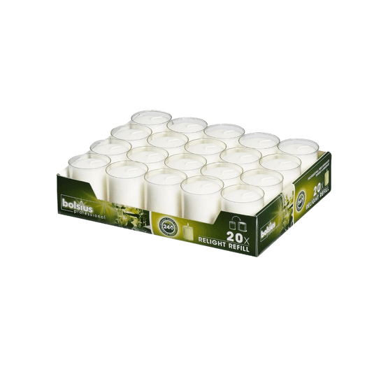 bolsius Relight® Refills Clear (20 per pack)