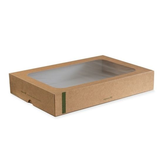 Vegware Large Sandwich Platter Box &amp; Insert - VWPLATL