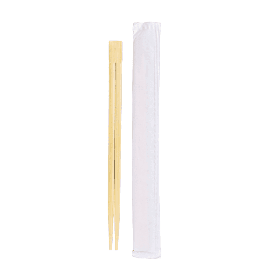 Bamboo Paper Wrapped Chopsticks 210mm Biodegradable