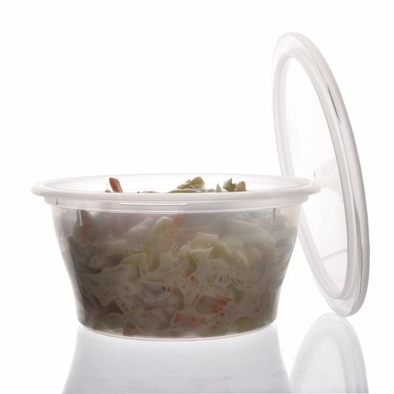 Satco 12oz Plastic Deli / Sauce Heavy Duty Pots With Lids