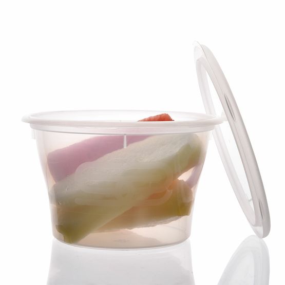 Satco 16oz Plastic Deli / Sauce Heavy Duty Pots With Lids