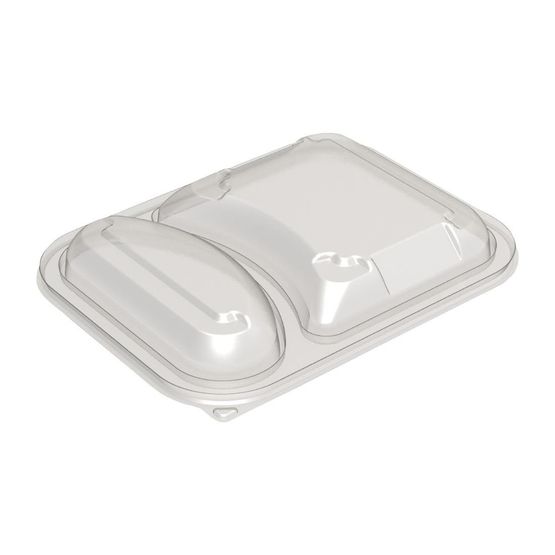Faerch Hot Deli Deluxe 2 Compartment Takeaway Container Lids