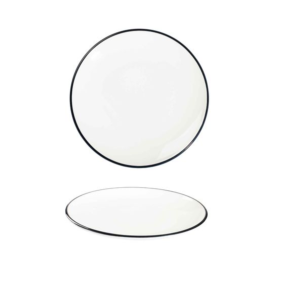 Modest Black Coupe Plate 17cm / 6.25"