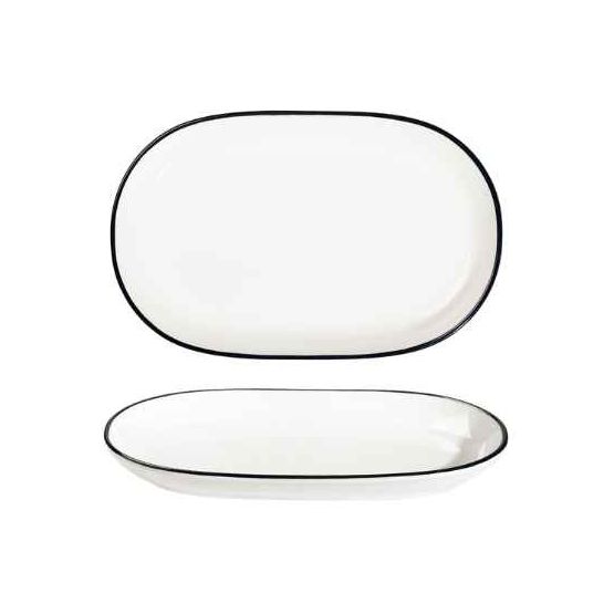 Modest Black Oval Platter 28 x 18cm / 11" x 7"
