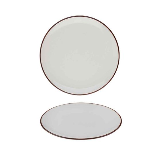 Modest Brown Coupe Plate 25cm / 9.75""