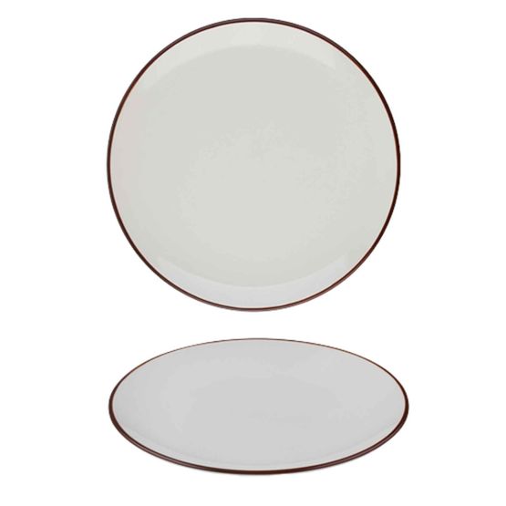 Modest Brown Coupe Plate 28.5cm / 11.25"