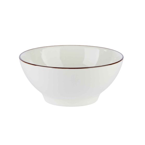 Modest Brown Footed Bowl 14cm / 5.5" 450ml / 15.75oz