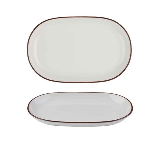 Modest Brown Oval Platter 28 x 18cm / 11" x 7"