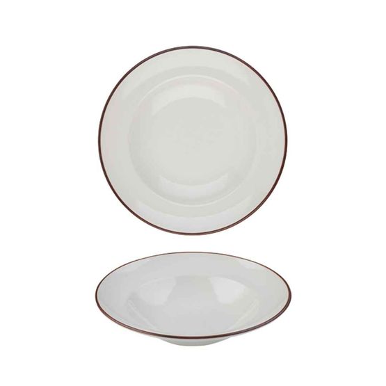 Modest Brown Pasta Plate 25cm / 9.75" 420ml / 17.75oz