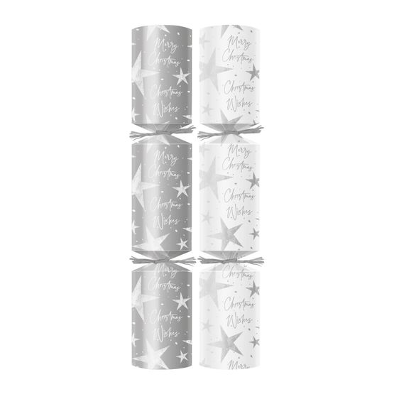 Swantex 10" Silver Dazzling Star Christmas Crackers - Contents 1 C1000SDZ-1