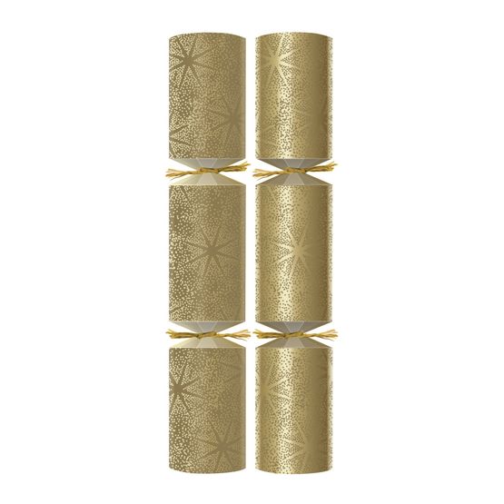 Swantex 12" Gold Starlight Christmas Crackers - C Contents C502-GSL-C