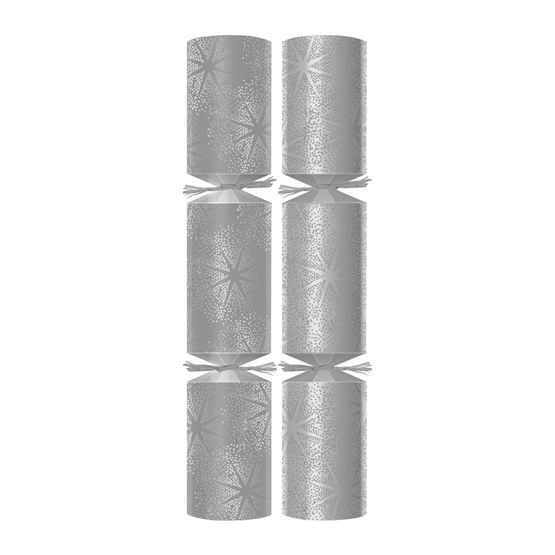 Swantex 12" Silver Starlight Christmas Crackers - C Contents C502-SSL-C