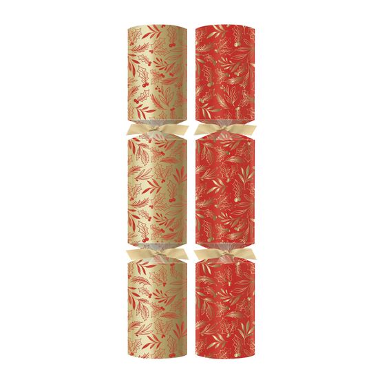 Swantex 12" Yuletide Sprig Christmas Crackers - N Contents C502-YLT-N