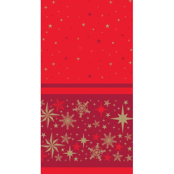 Swantex 120cm x 40m Swansilk Banquet Roll Merry &amp; Bright - Red SLKBRMYB-R