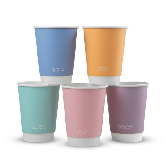 Vegware 12oz Feel Good Double Wall Hot - VDW-FG12