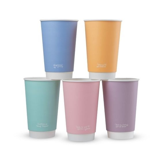 Vegware 16oz Feel Good Double Wall Hot - VDW-FG16