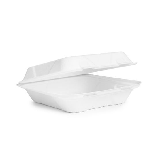Vegware 8in Square Source-Reduced Bagasse - VB08-SR