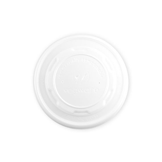 Vegware 90-Series Flat Cpla Hot Lid - VLID90S