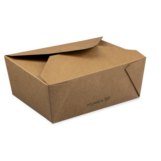 Vegware No.8 food carton 1300ml (15 x 12 x 6.5cm)