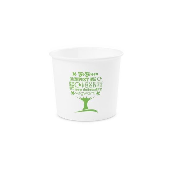 Vegware SC-G10 10oz Soup Container, 90-Series