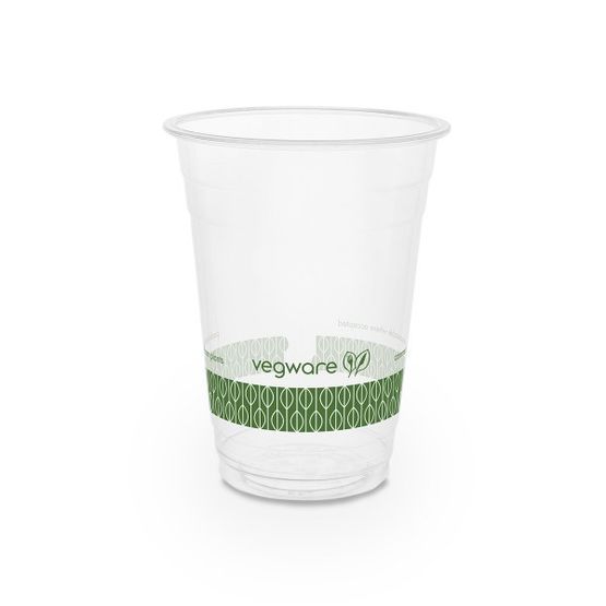 Vegware R500Y-VW 16oz PLA Cold Cup, 96-Series