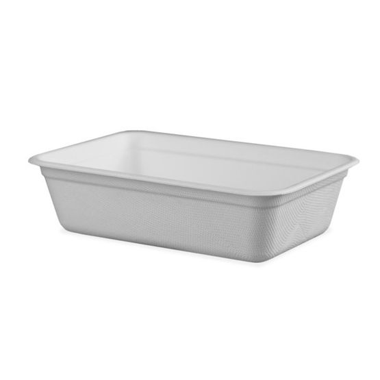 Vegware T500BNW 16oz/500ml Nourish Moulded Fibre Tray
