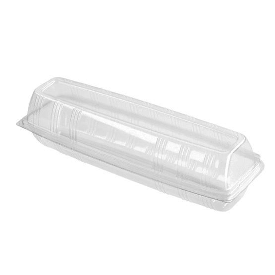 Baguette Box Hinged Faerch Rpet 12 Inch