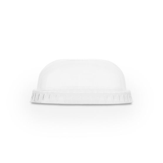 Vegware C76D-NH 76-Series PLA Dome Lid, No Hole