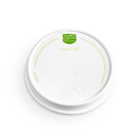 Vegware 79-Series Paper Hot Cup Lid - VLID79P