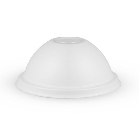 Vegware 89-Series Nourish Moulded Fibre Cold Cup Dome Lid, Straw Slot - BLID89D-CH