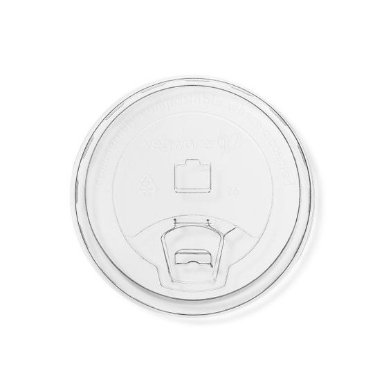 Vegware C96F-SP 96-Series PLA Sipping Lid