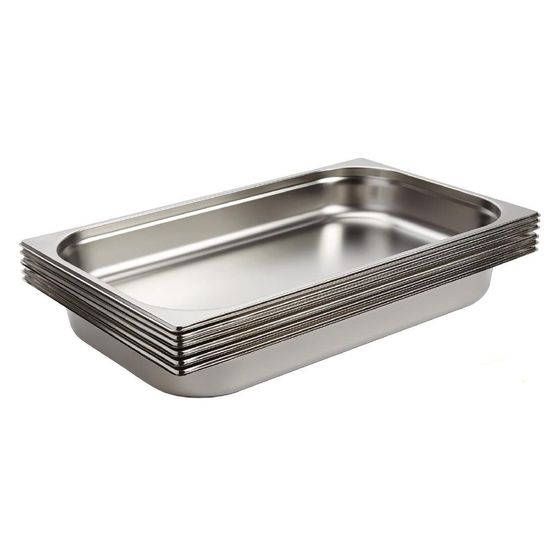 Vogue Stainless Steel 1/1 Gastronorm Trays 65mm