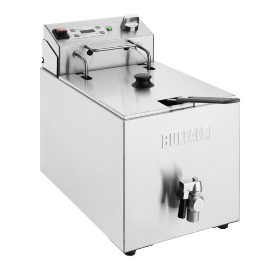Buffalo Single Electric Fryer with Timer 8Ltr