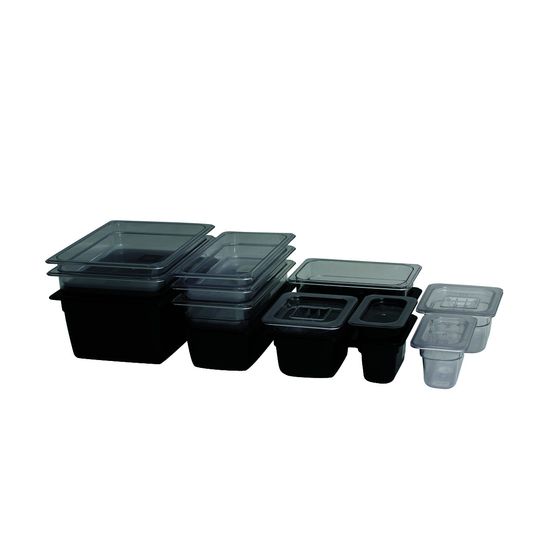 1/3 -Polycarbonate GN Pan 100mm Black