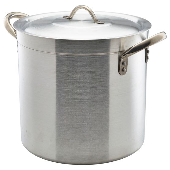 Aluminium Deep Stockpot With Lid 32Litre