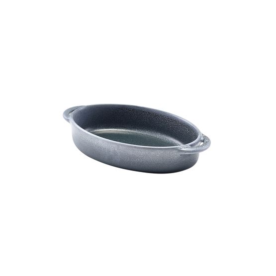Forge Graphite Stoneware Oval Dish 17.5 x 11.5 x 4cm