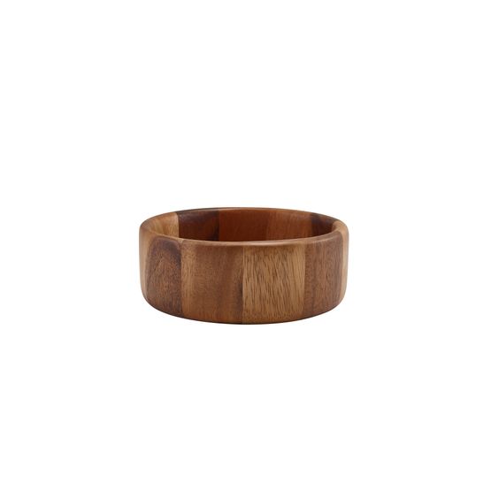 GenWare Acacia Wood Straight Sided Bowl 16cm