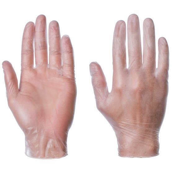 Clear Powder Free Vinyl Gloves