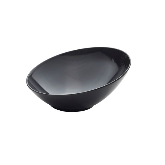 GenWare Melamine Black Slanted Buffet Bowl 30cm