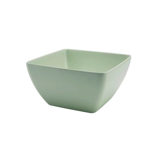 GenWare Melamine White Curved Square Bowl 19cm