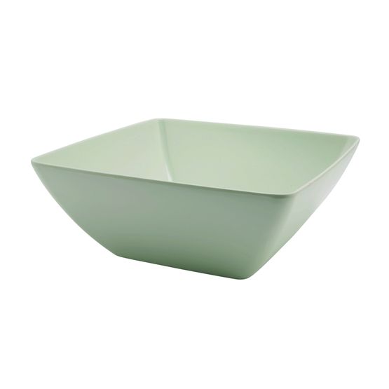 GenWare Melamine White Curved Square Bowl 26.2cm